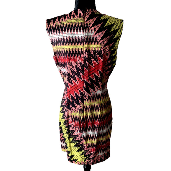 French Connection Dress Womens Size 10 Sleeveless Colorful Artsy Sheath Dress - Picture 3 of 12